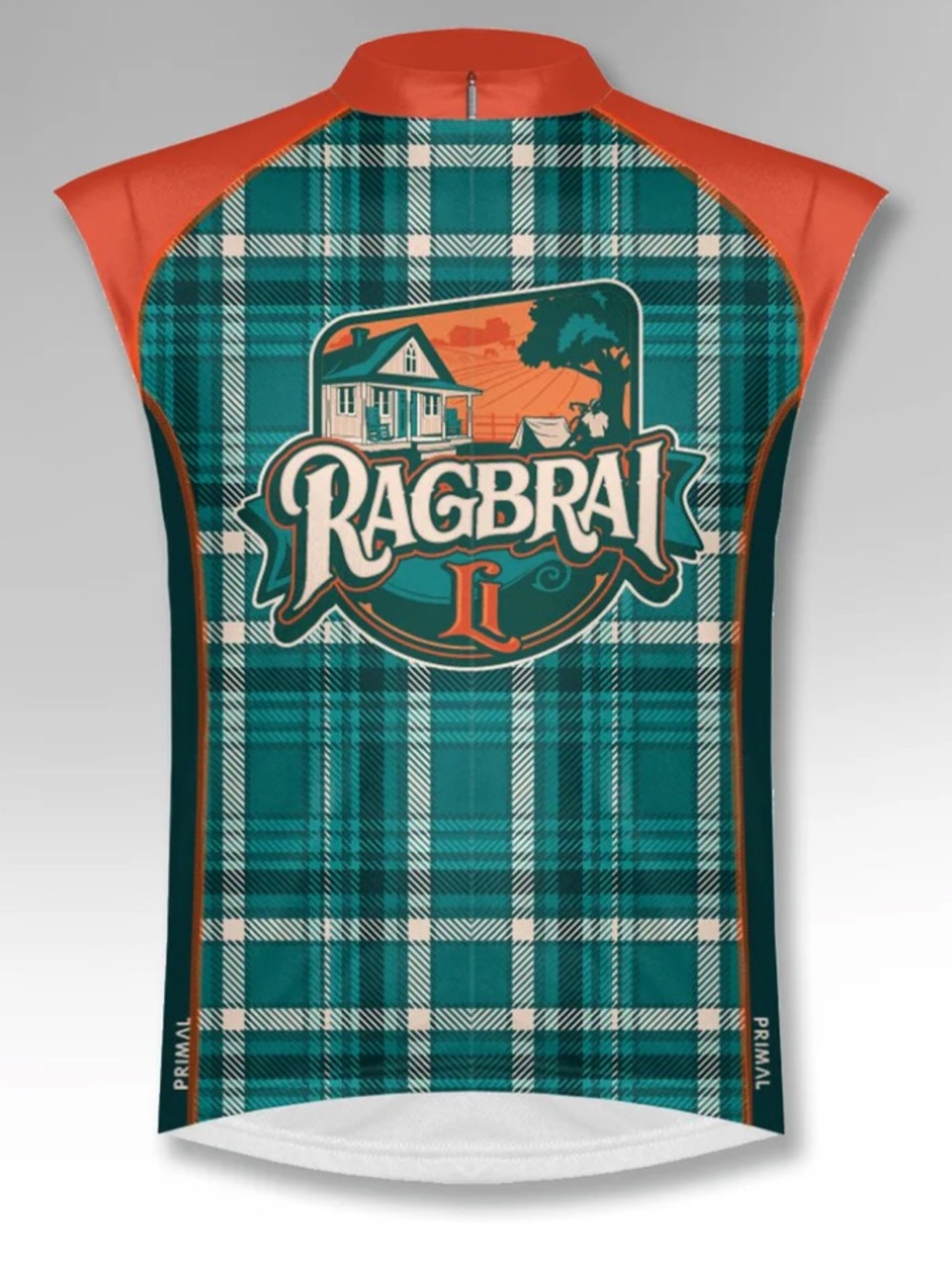 RAGBRAI 2024 Sleeveless primal cycling Jersey Large